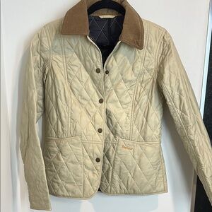 Barbour Cream Quilted Jacket